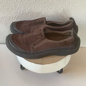 Pre-Loves Bass Womens Brown Leather Walking Shoes Size 9M